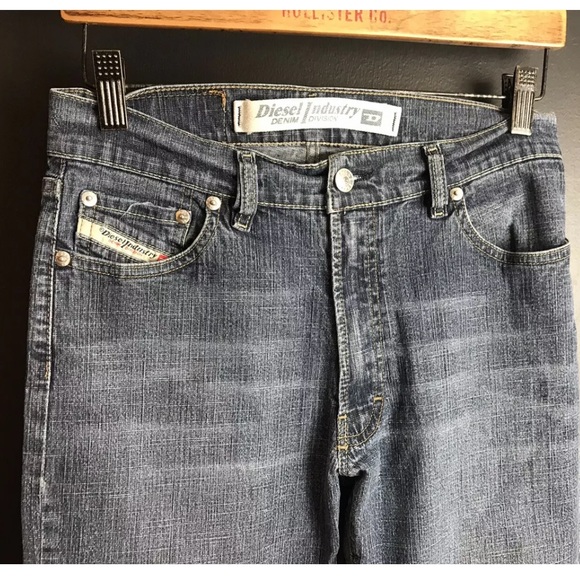 DIESEL Fanker Denim Jeans Straight Leg Medium Wash - Picture 4 of 7